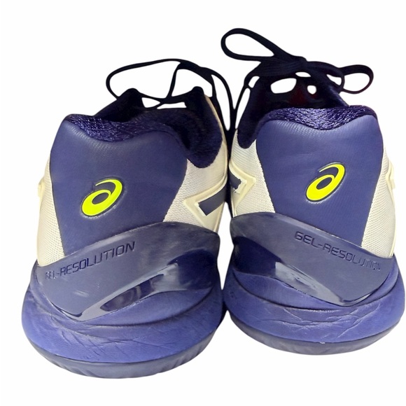 Asics Size 10 - Cream, Navy, and Green - Picture 5 of 8